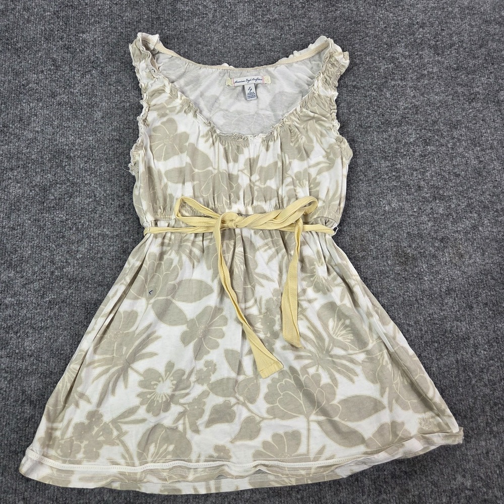 Vintage y2k American Eagle Babydoll Floral Belted 2000s Large